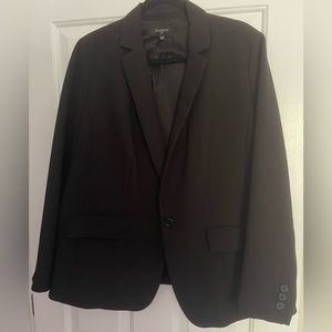 Talbots Crepe One Button Blazer